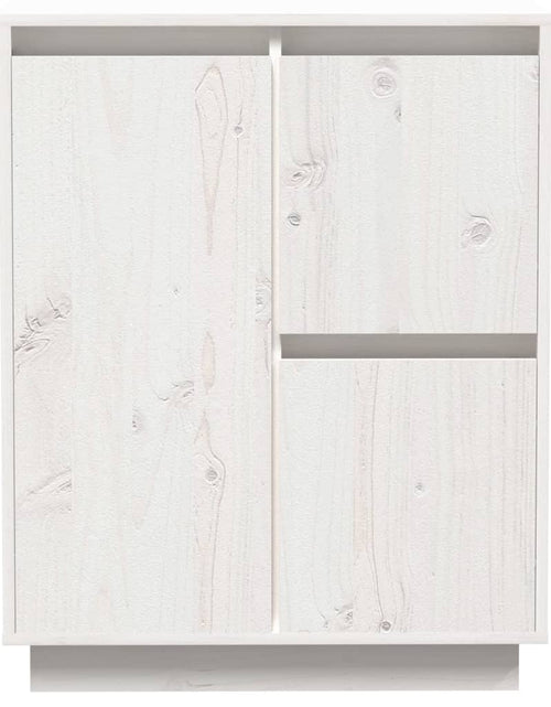 Загрузите изображение в средство просмотра галереи, Servantă, alb, 60x34x75 cm, lemn masiv de pin - Lando
