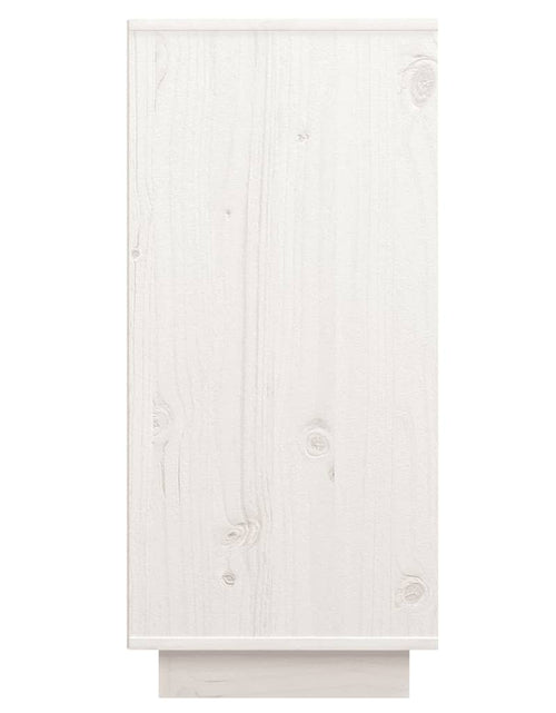 Загрузите изображение в средство просмотра галереи, Servantă, alb, 60x34x75 cm, lemn masiv de pin - Lando
