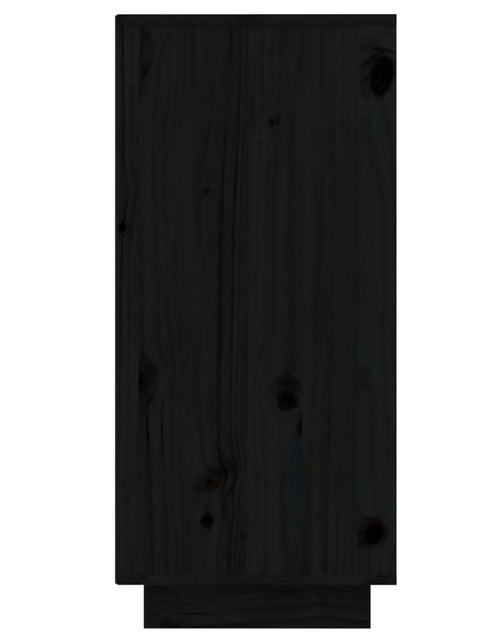 Încărcați imaginea în vizualizatorul Galerie, Servantă, negru, 60x34x75 cm, lemn masiv de pin Lando - Lando
