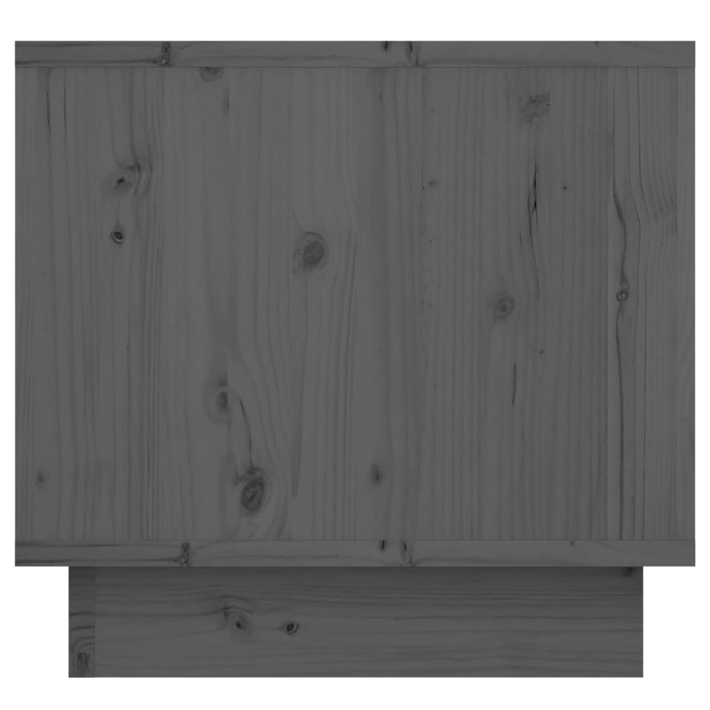 Noptiere, 2 buc.,gri, 35x34x32 cm, lemn masiv de pin - Lando