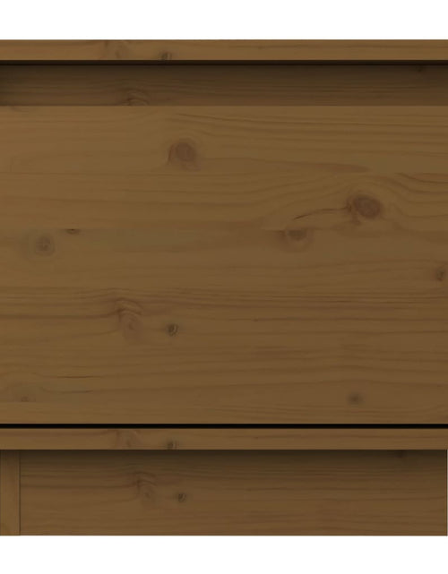 Încărcați imaginea în vizualizatorul Galerie, Noptieră, maro miere, 35x34x32 cm, lemn masiv de pin - Lando
