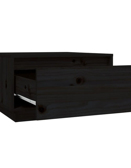 Загрузите изображение в средство просмотра галереи, Măsuță de cafea, negru, 55x56x32 cm, lemn masiv de pin Lando - Lando
