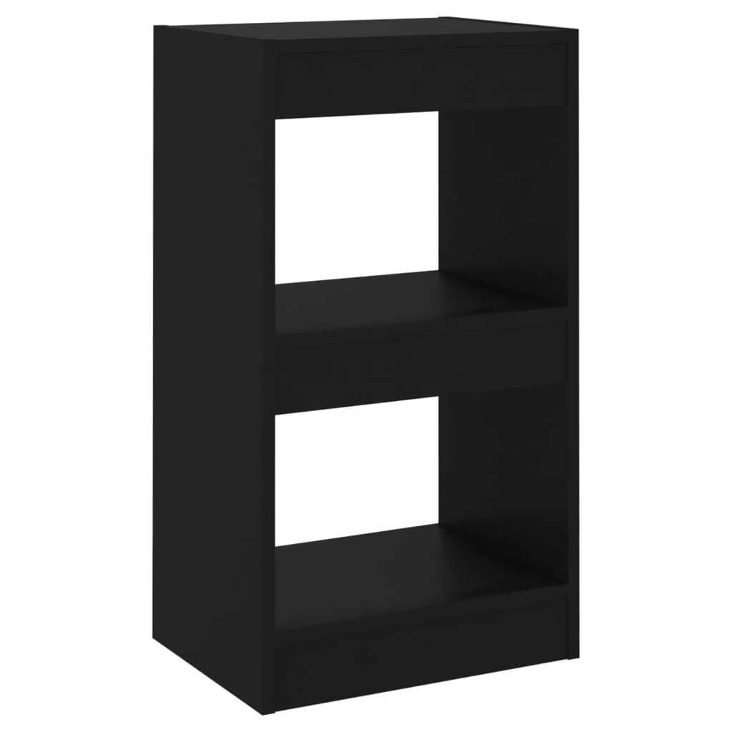 Bibliotecă/Separator cameră, negru, 40x30x72 cm - Lando