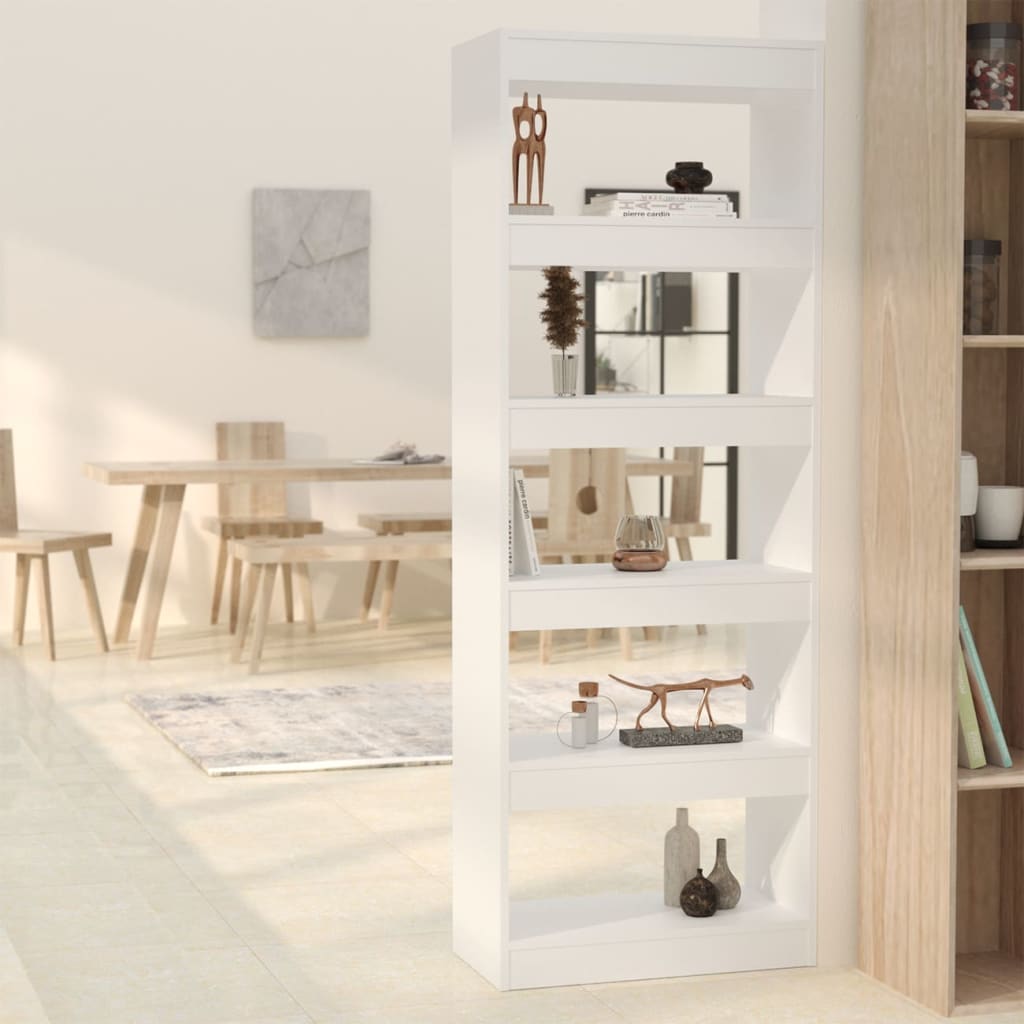 Bibliotecă/Separator cameră, alb, 60x30x166 cm, PAL Lando - Lando