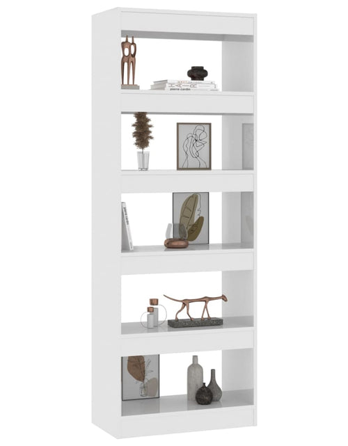 Încărcați imaginea în vizualizatorul Galerie, Bibliotecă/Separator cameră alb extralucios, 60x30x166 cm PAL Lando - Lando
