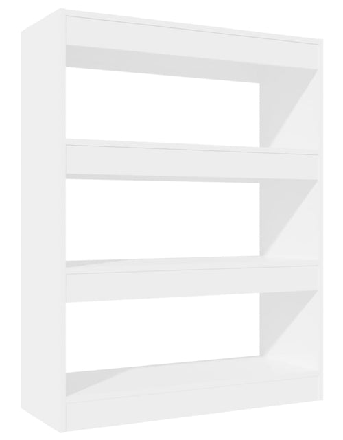 Загрузите изображение в средство просмотра галереи, Bibliotecă/Separator cameră alb extralucios 80x30x103 cm lemn Lando - Lando
