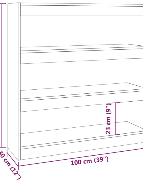 Încărcați imaginea în vizualizatorul Galerie, Bibliotecă/Separator cameră, gri beton, 100x30x103 cm Lando - Lando
