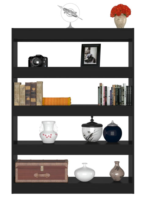 Încărcați imaginea în vizualizatorul Galerie, Bibliotecă/Separator cameră, negru, 100x30x135 cm Lando - Lando
