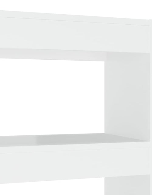 Încărcați imaginea în vizualizatorul Galerie, Bibliotecă/Separator cameră, alb extralucios, 100x30x135 cm Lando - Lando
