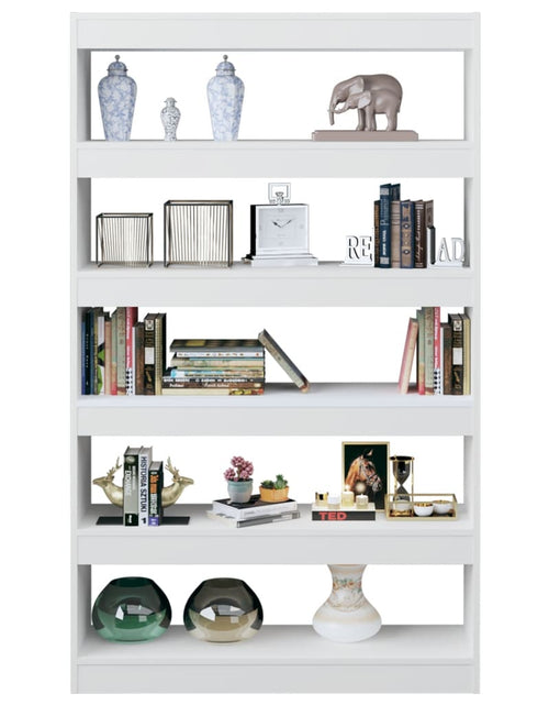 Încărcați imaginea în vizualizatorul Galerie, Bibliotecă/Separator cameră, alb, 100x30x166 cm Lando - Lando
