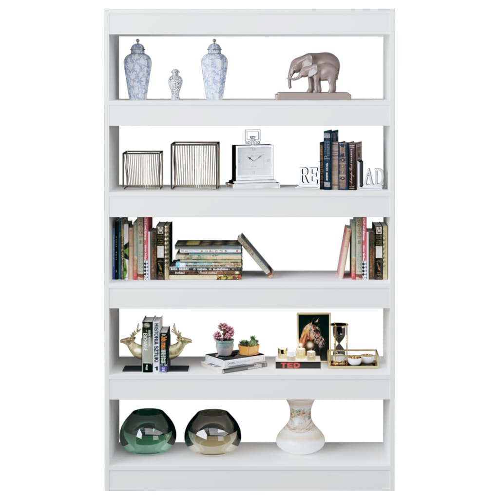 Bibliotecă/Separator cameră, alb, 100x30x166 cm Lando - Lando