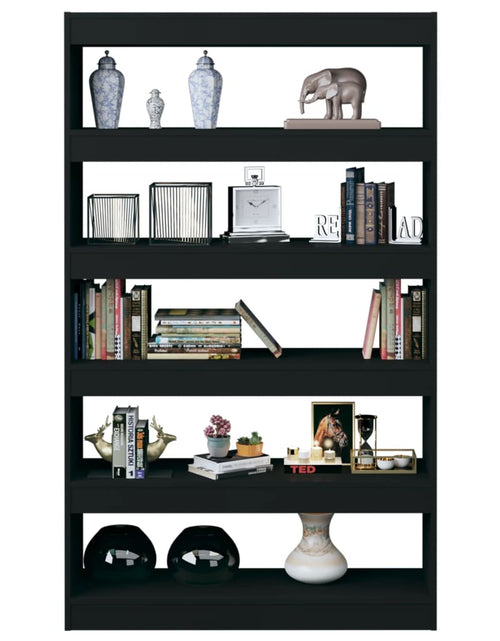 Încărcați imaginea în vizualizatorul Galerie, Bibliotecă/Separator cameră, negru, 100x30x166 cm Lando - Lando

