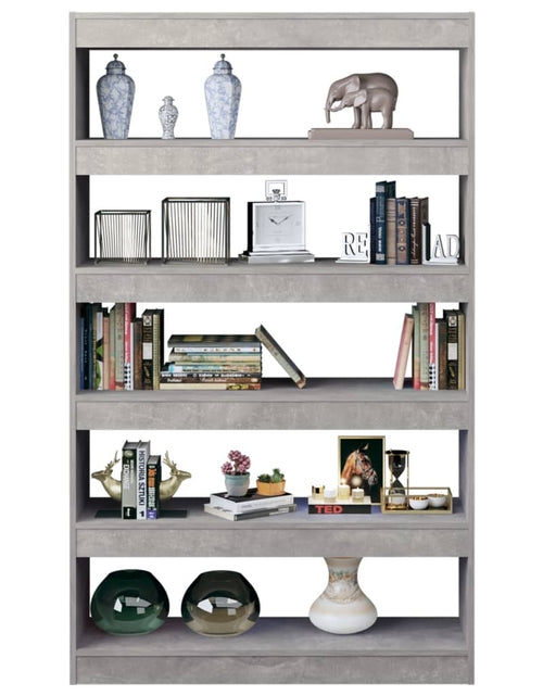 Încărcați imaginea în vizualizatorul Galerie, Bibliotecă/Separator cameră, gri beton, 100x30x166 cm Lando - Lando

