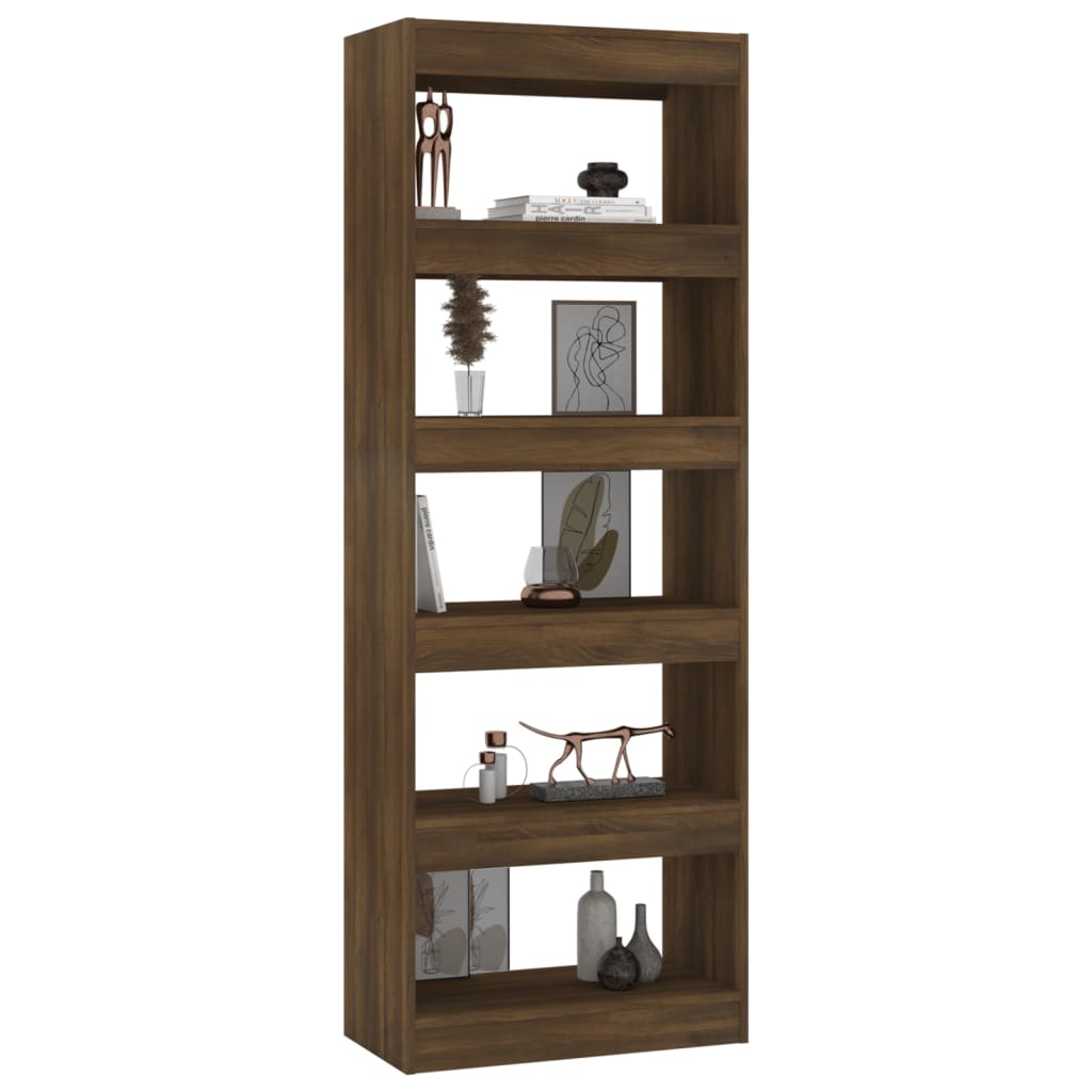 Bibliotecă/Separator cameră, stejar maro, 60x30x166 cm, PAL Lando - Lando