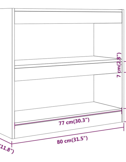 Загрузите изображение в средство просмотра галереи, Bibliotecă/Separator cameră, gri sonoma, 80x30x72 cm, PAL Lando - Lando
