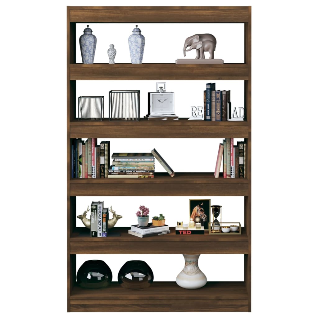 Bibliotecă/Separator cameră, stejar maro, 100x30x166 cm - Lando