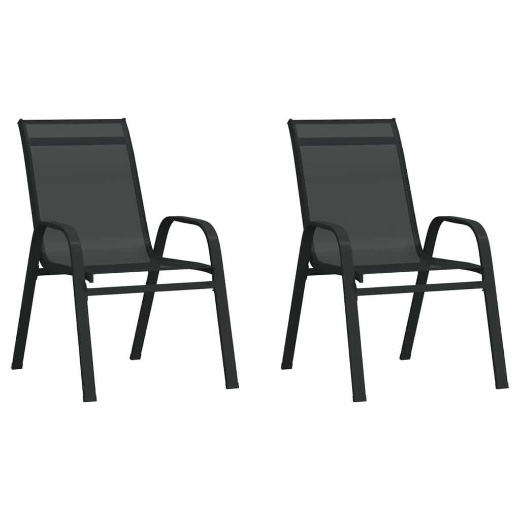 Set mobilier bistro de grădină, 3 piese, negru Lando - Lando