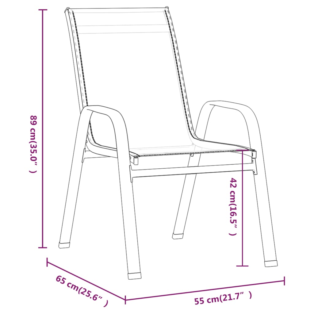 Set mobilier bistro de grădină, 3 piese, negru Lando - Lando