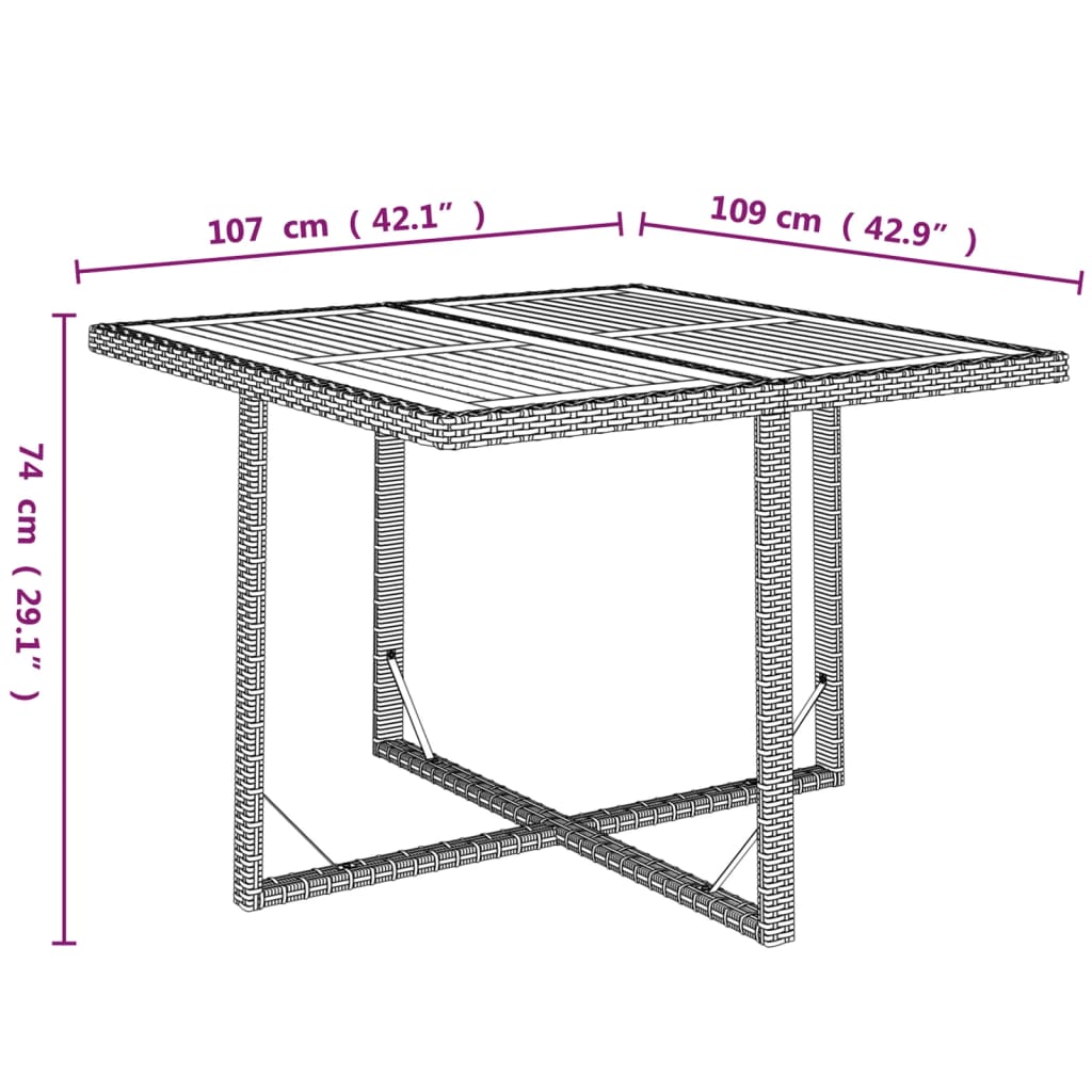 Set mobilier de grădină cu perne, 9 piese, negru, poliratan - Lando