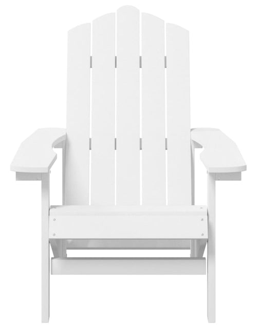 Загрузите изображение в средство просмотра галереи, Scaun de grădină Adirondack cu masă, alb, HDPE - Lando
