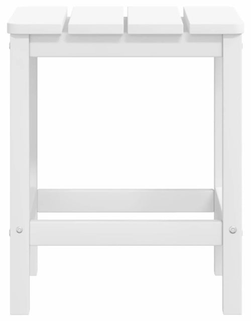 Загрузите изображение в средство просмотра галереи, Scaun de grădină Adirondack cu masă și taburet, alb, HDPE - Lando

