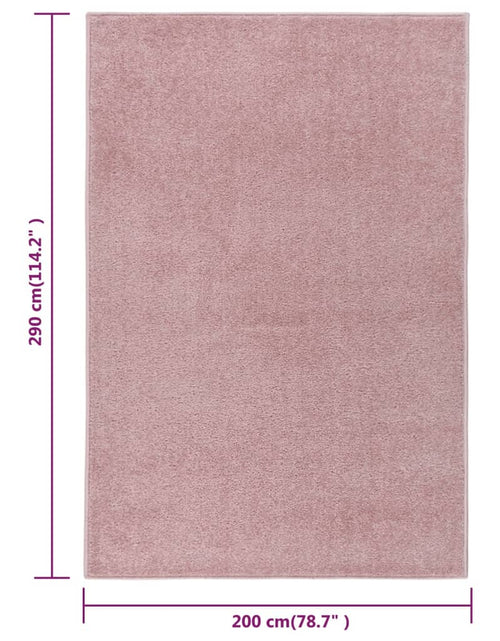 Încărcați imaginea în vizualizatorul Galerie, Covor cu fire scurte, roz, 200x290 cm Lando - Lando
