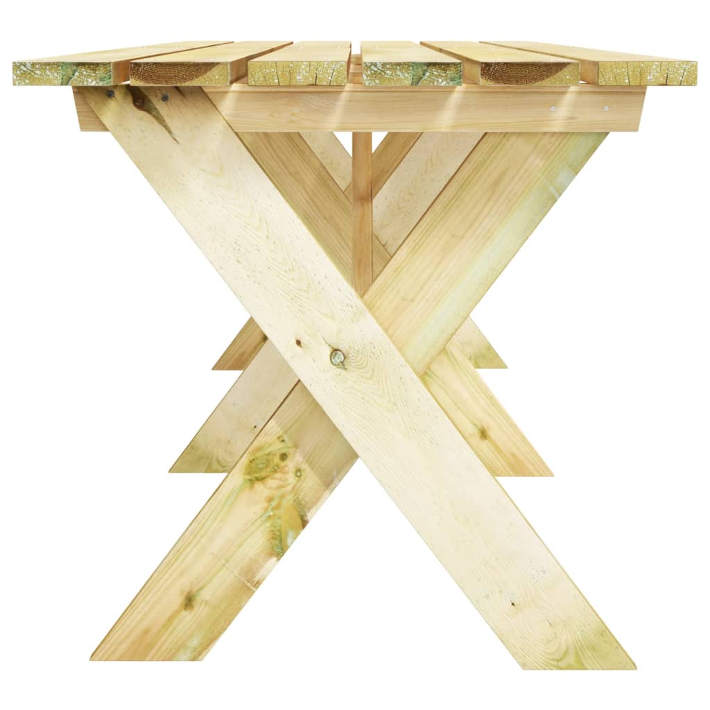 Masă de grădină, 220x73x70 cm, lemn de pin tratat - Lando