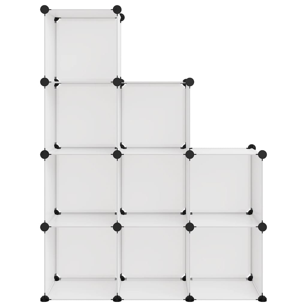 Organizator cub de depozitare, 9 cuburi, transparent, PP Lando - Lando