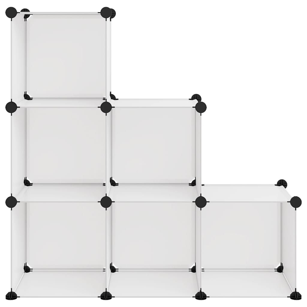 Organizator cub de depozitare, 6 cuburi, transparent, PP Lando - Lando