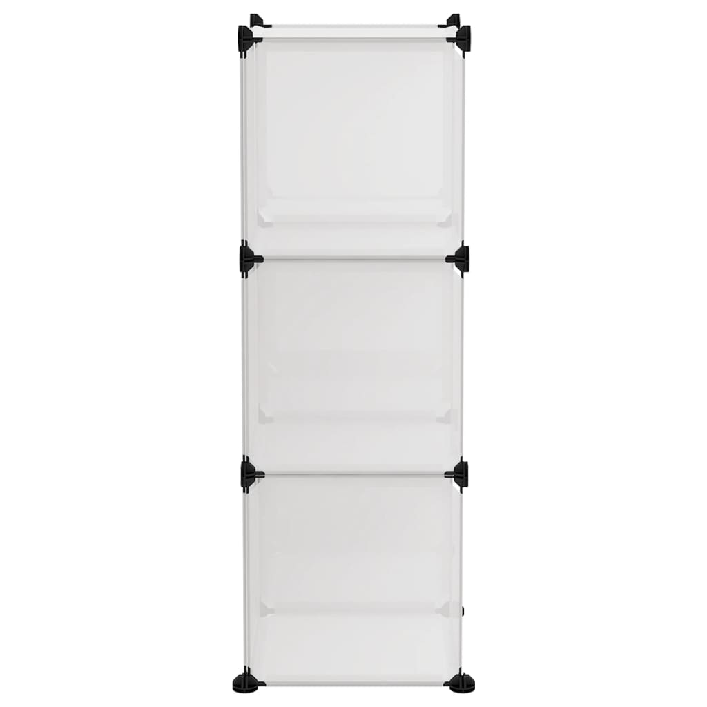 Organizator cub de depozitare, 6 cuburi, transparent, PP Lando - Lando