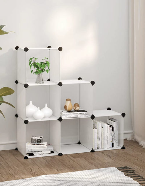 Încărcați imaginea în vizualizatorul Galerie, Organizator cub de depozitare, 6 cuburi, transparent, PP Lando - Lando
