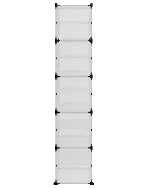 Загрузите изображение в средство просмотра галереи, Suport de pantofi, transparent, 44x31,5x153,5 cm, PP Lando - Lando
