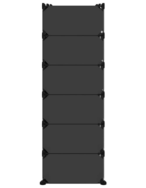 Загрузите изображение в средство просмотра галереи, Suport de pantofi, negru, 94,5x36,5x106 cm, PP Lando - Lando
