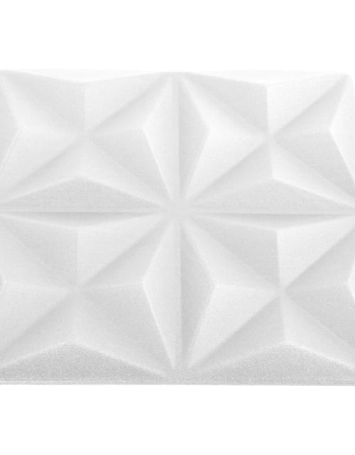 Încărcați imaginea în vizualizatorul Galerie, Panouri de perete 3D 48 buc. alb 50x50 cm model origami 12 m² Lando - Lando
