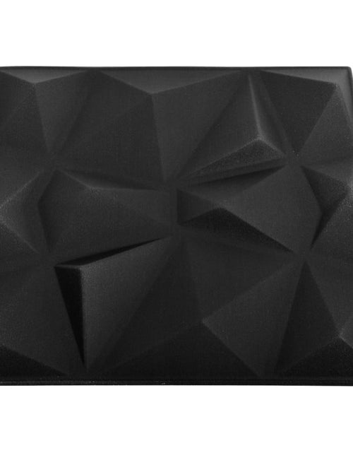 Încărcați imaginea în vizualizatorul Galerie, Panouri de perete 3D 48 buc. negru 50x50 cm model diamant 12 m² Lando - Lando
