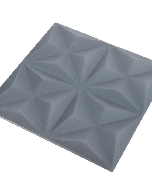 Încărcați imaginea în vizualizatorul Galerie, Panouri de perete 3D 24 buc. gri 50x50 cm model origami 6 m² Lando - Lando
