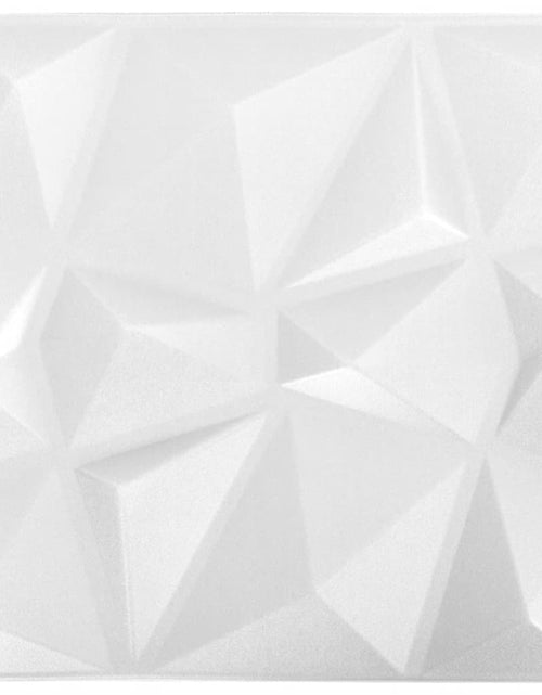 Încărcați imaginea în vizualizatorul Galerie, Panouri de perete 3D 12 buc. alb 50x50 cm model diamant 3 m² - Lando
