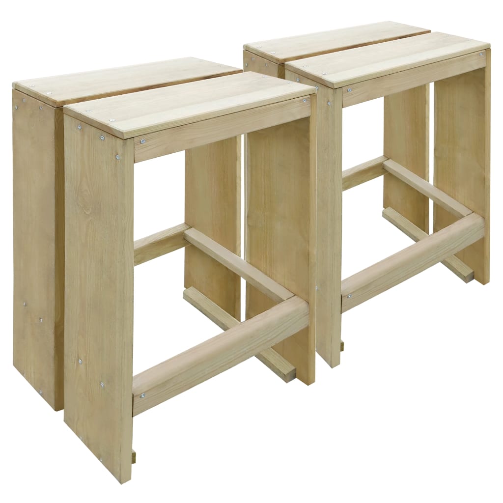 Set mobilier de bar de grădină, 3 piese, lemn de pin tratat - Lando