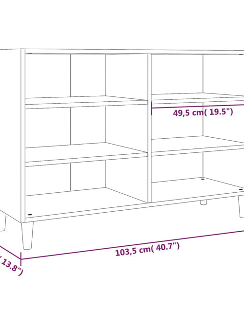 Загрузите изображение в средство просмотра галереи, Servantă, stejar fumuriu, 103,5x35x70 cm, lemn compozit - Lando
