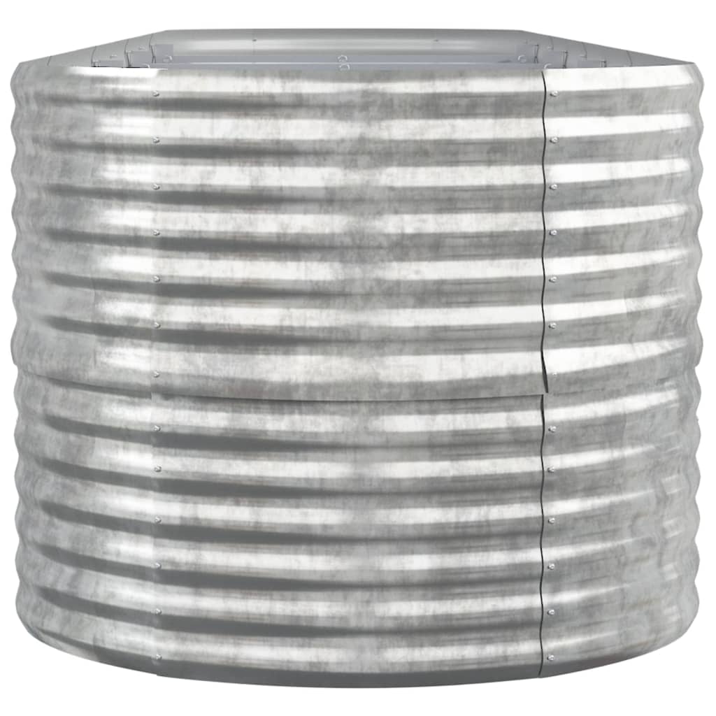 Lando-Jardinieră argintiu 368x80x68 cm oțel vopsit electrostatic- mobila