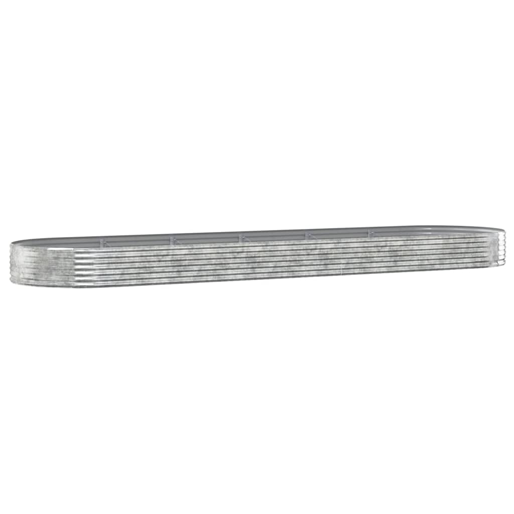 Lando-Jardinieră argintiu 523x140x36 cm oțel vopsit electrostatic- mobila