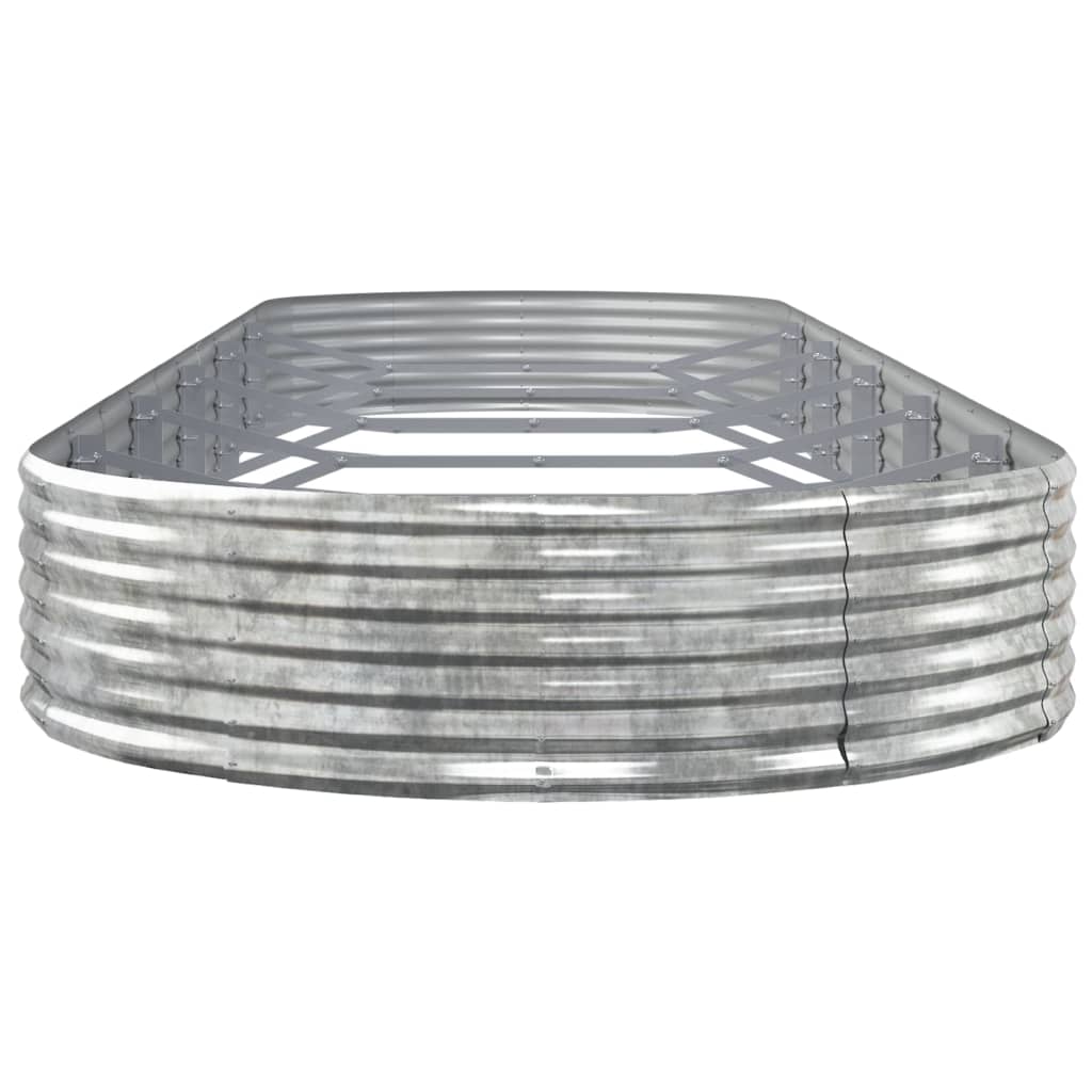 Lando-Jardinieră argintiu 523x140x36 cm oțel vopsit electrostatic- mobila