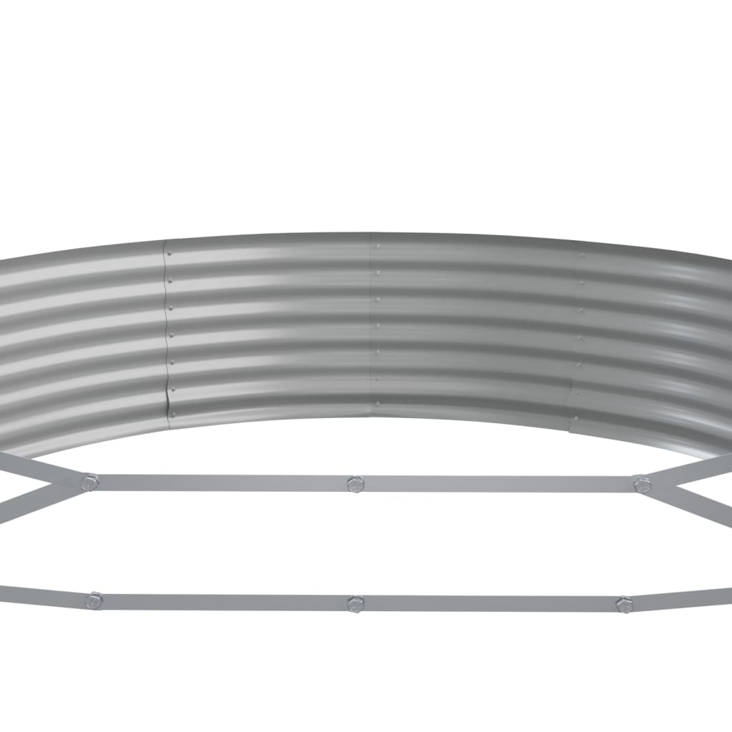 Lando-Jardinieră argintiu 523x140x36 cm oțel vopsit electrostatic- mobila