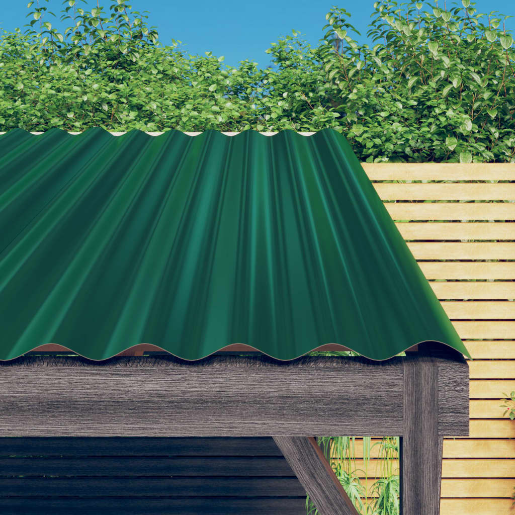 Panouri de acoperiș 36 buc. oțel vopsit verde 60x36 cm Lando - Lando