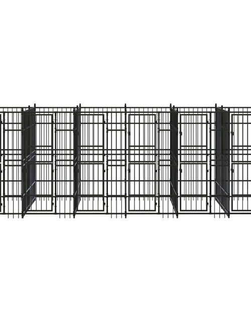 Загрузите изображение в средство просмотра галереи, Padoc pentru câini de exterior, 11,06 m², oțel - Lando
