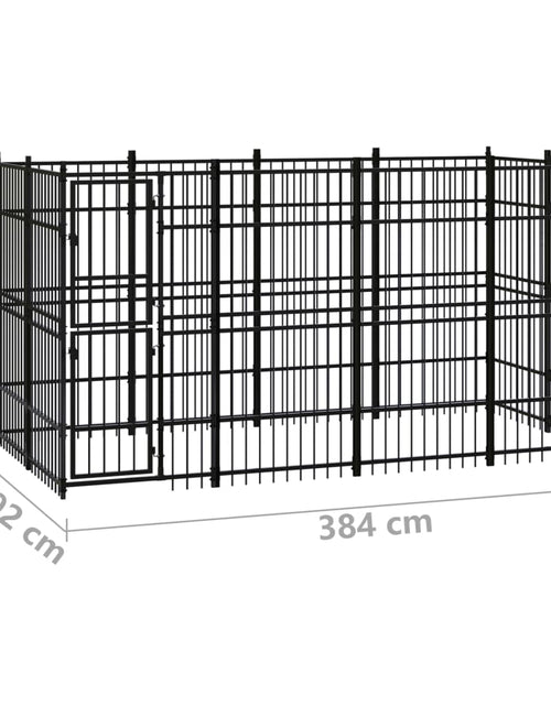 Загрузите изображение в средство просмотра галереи, Padoc pentru câini de exterior, 7,37 m², oțel - Lando
