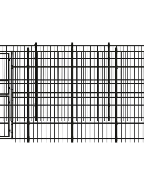 Загрузите изображение в средство просмотра галереи, Padoc pentru câini de exterior, 11,06 m², oțel - Lando
