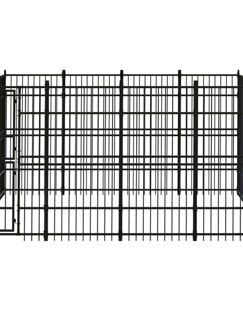 Загрузите изображение в средство просмотра галереи, Padoc pentru câini de exterior, 14,75 m², oțel - Lando
