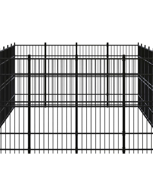 Загрузите изображение в средство просмотра галереи, Padoc pentru câini de exterior, 25,8 m², oțel - Lando
