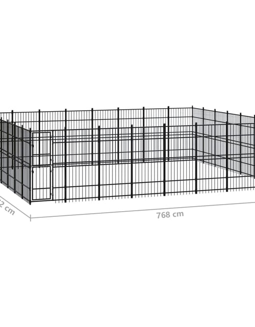 Încărcați imaginea în vizualizatorul Galerie, Padoc pentru câini de exterior, 51,61 m², oțel - Lando

